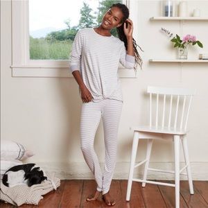 stars above PJ top & bottom striped cozy legging